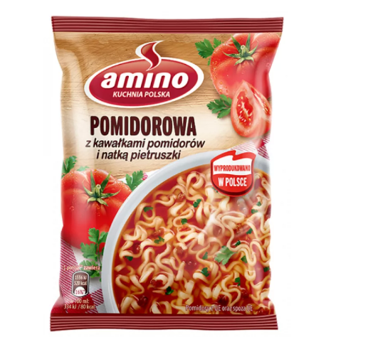 AMINO POMIDOROWA ZUPA NUDLE 61G AMINO POMIDOROWA ZUPA NUDLE 61G