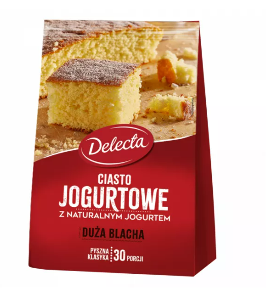 DELECTA CIASTO DUZA BLACHA JOGURTOWE 660G