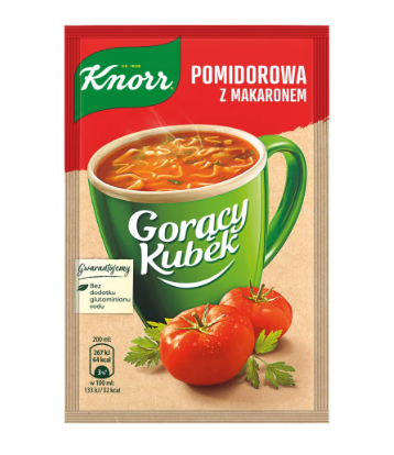 ZUPA GORACY KUBEK POMIDOROWA Z MAKARONEM 19G KNORR