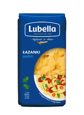 MAKARON KLASYCZNY LAZANKI LUBELLA 400G