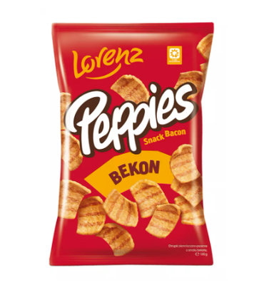 CHIPSY PEPPIES BEKON 100G LORENZ