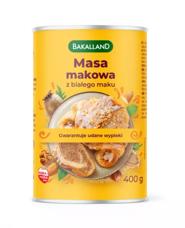 BAKALLAND MASA MAKOWA BIALA 400G