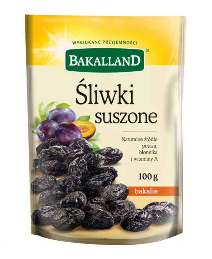BAKALLAND SLIWKI CALE OWOCE 100G