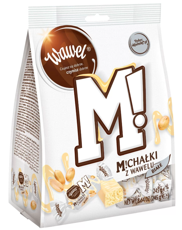 WAWEL CUKIERKI MICHALKI Z WAWELU BIALE 245G