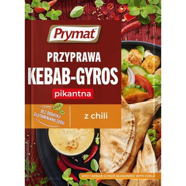 PRYMAT PRZYPRAWA DO KEBABU I GYROSA PIKANTNA 30G