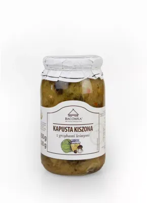 BACOWKA KAPUSTA KISZONA Z GRZYBAMI LESNYMI 850G