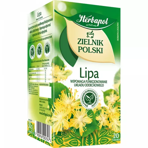 HERBAPOL HERBATA ZIELNIK LIPA 20*1,2G