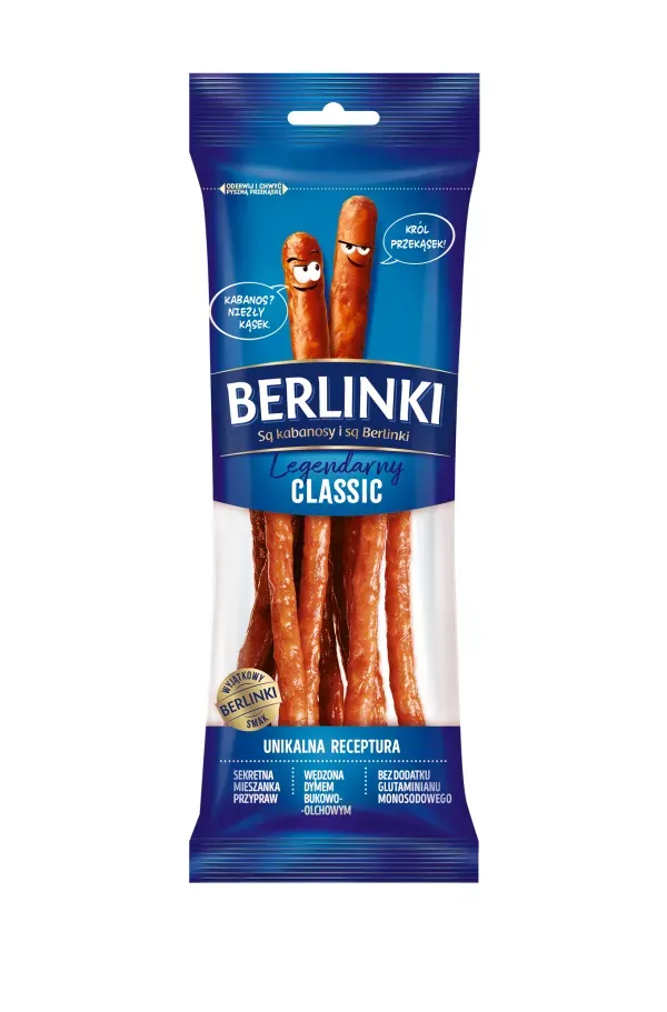 MORLINY KABANOSY BERLINKI LEGENDARNY CLASSIC 85G