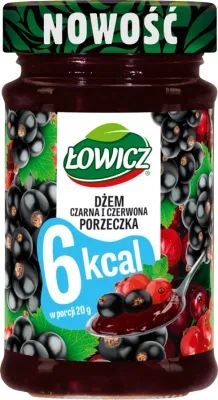 6KCAL CZARNA I CZERWONA PORZECZKA LOWICZ DZEM 200G