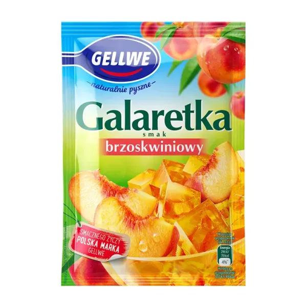 BRZOSKWINIOWA GALARETKA GELLWE 72G