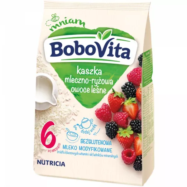 BOBOVITA OWOCE LESNE KASZKA MLECZN-RYZOWA 230G