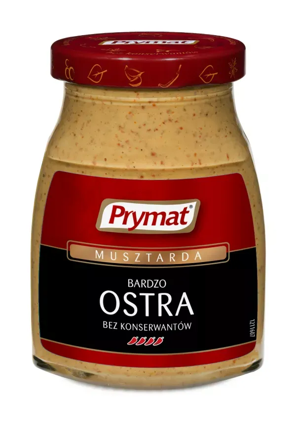 PRYMAT MUSZTARDA BARDZO OSTRA 180G