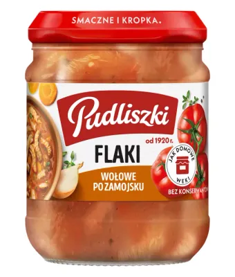 FLAKI WOLOWE W SOSIE POMIDOROWYM PUDLISZKI DANIE 450G
