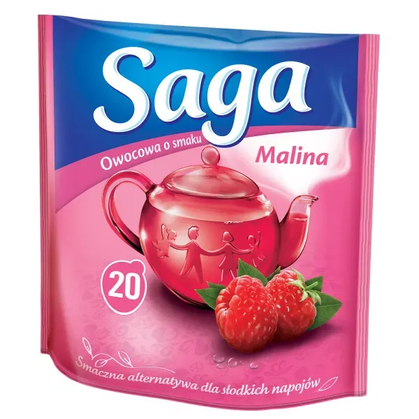 SAGA MALINA HERBATA 20*1,7G