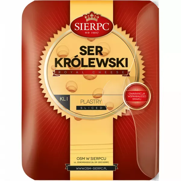 SER ZOLTY PLASTRY KROLEWSKI SIERPC 135G