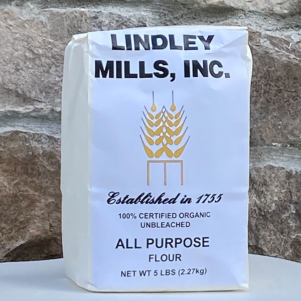 2) 5-lb. All Purpose Flour | Lindley Mills Organic Flour