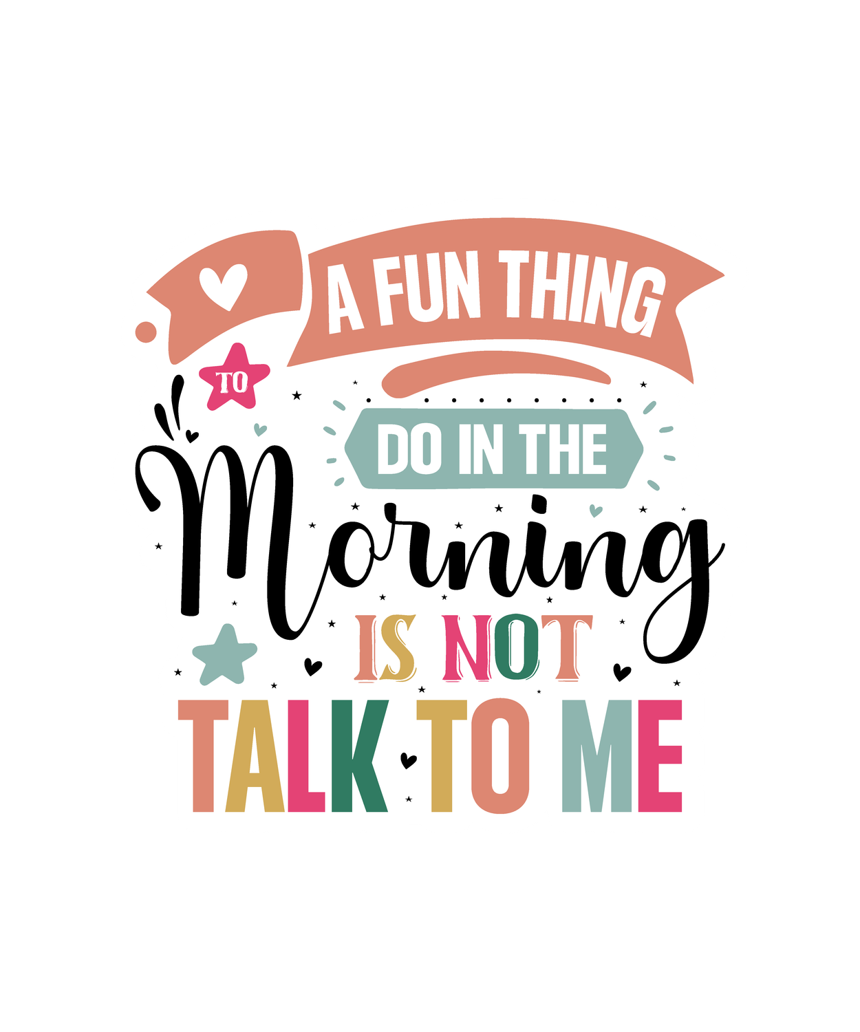 Mornings Bubble-free stickers