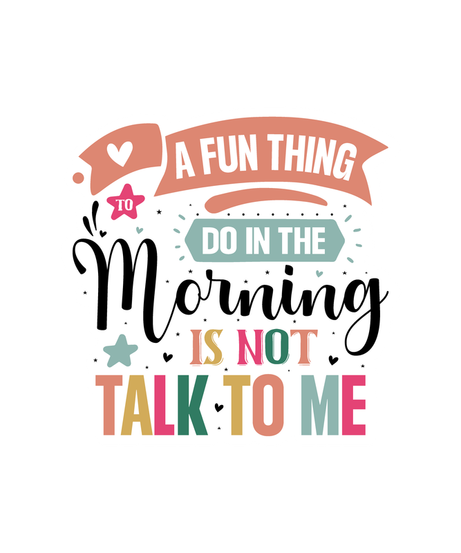 Mornings Bubble-free stickers