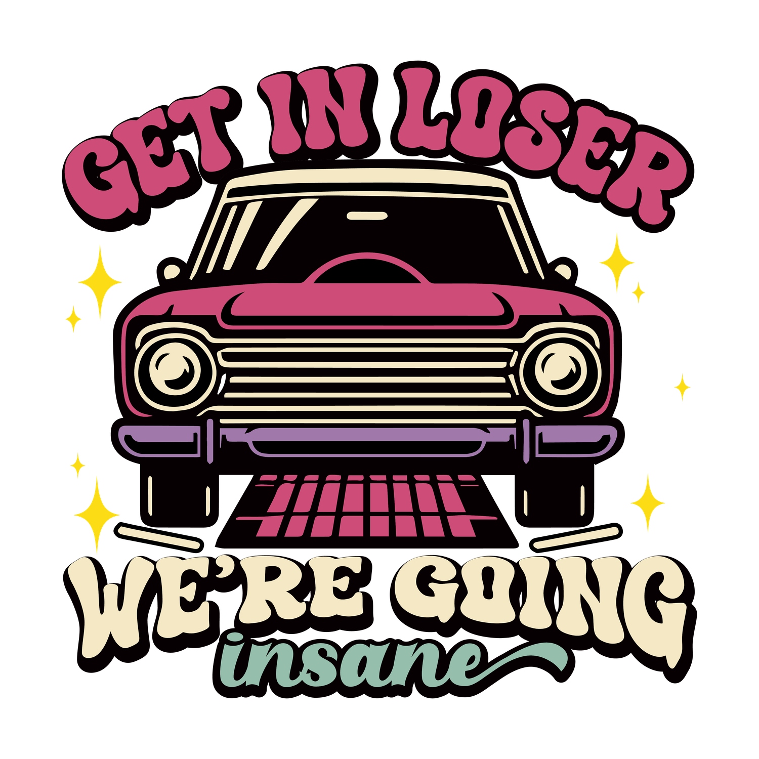 Get In Loser Bubble-free stickers