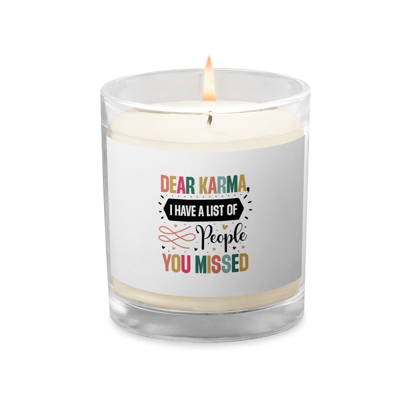KARMA SPELLS Soy Wax Candle  - Unscented, has a pleasant natural aroma.