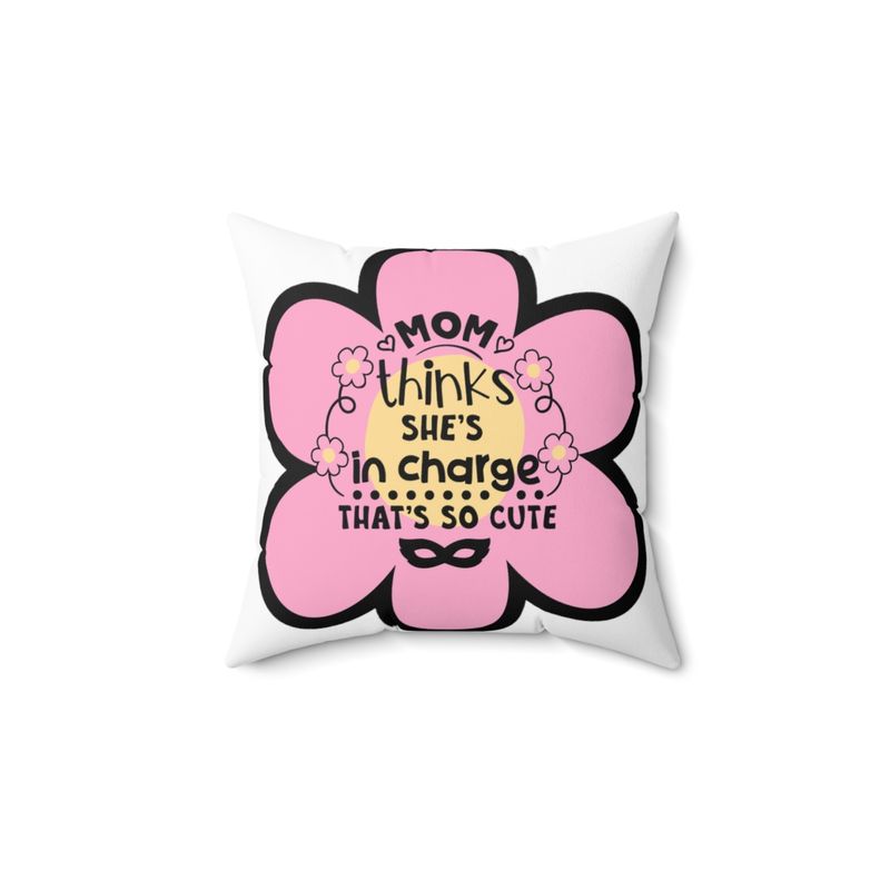 MOM'S CUTE Spun Polyester Square Pillow