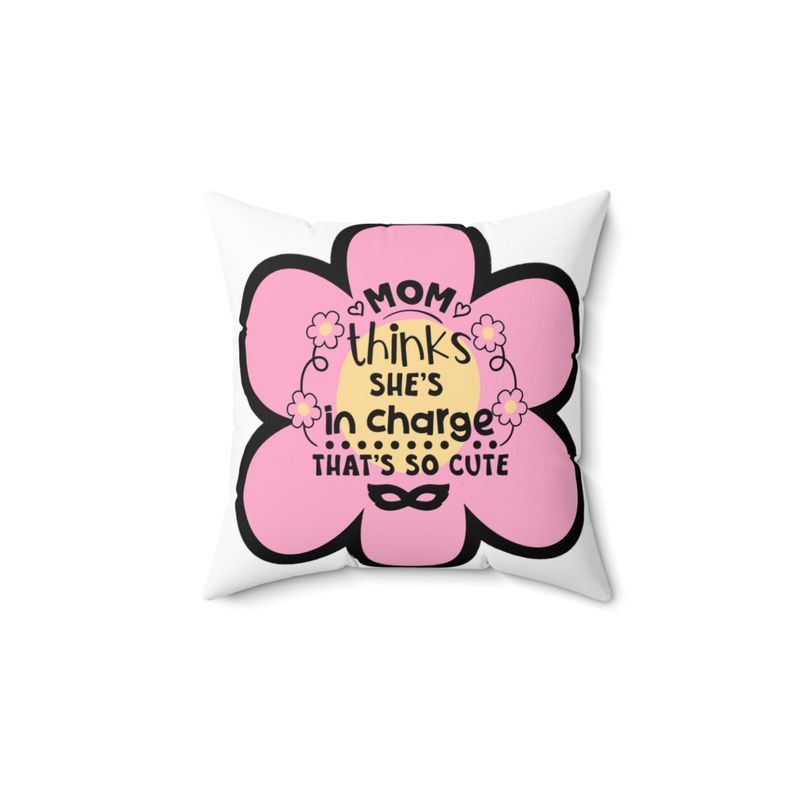 MOM'S CUTE Spun Polyester Square Pillow