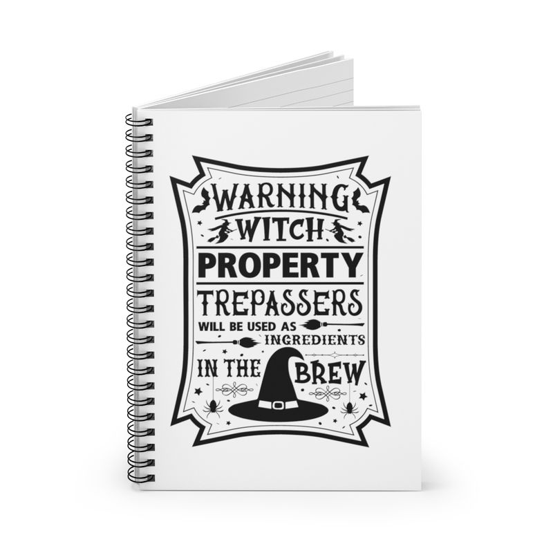 WITCH PROPERTY Spiral Journal - Ruled Line