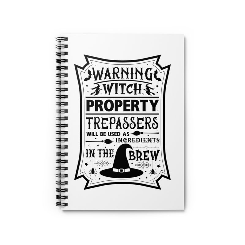 WITCH PROPERTY Spiral Journal - Ruled Line