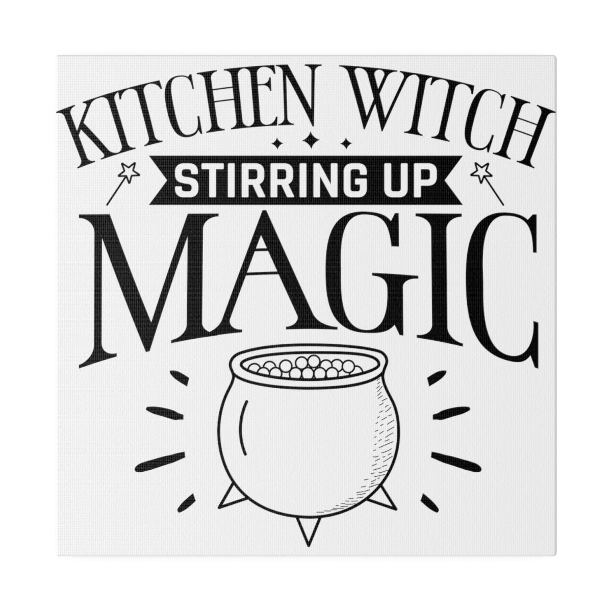 KITCHEN WITCH Wall Art, Matte Canvas, Stretched, 0.75"