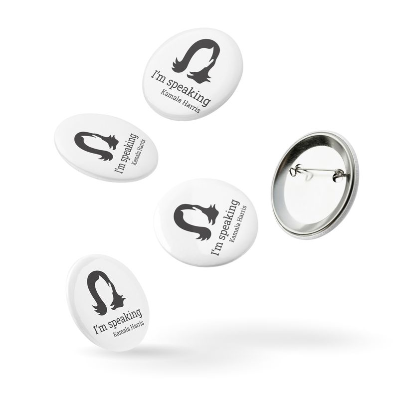 I'm Speaking Set of 5 pin buttons