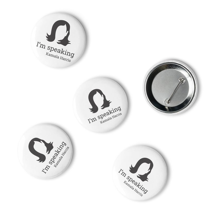 I'm Speaking Set of 5 pin buttons