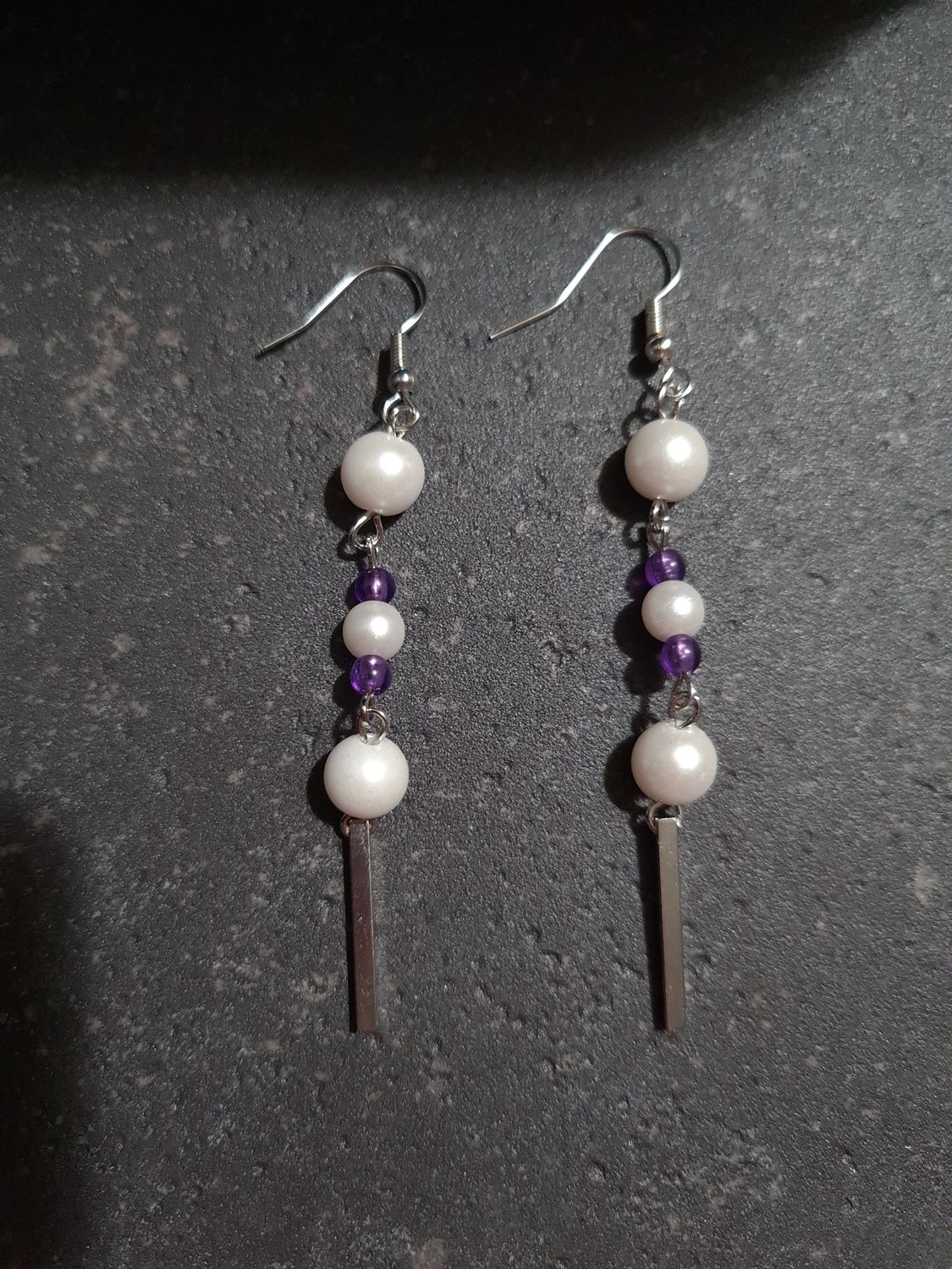 Elegance in Pearls - Zilverkleurig met paars
