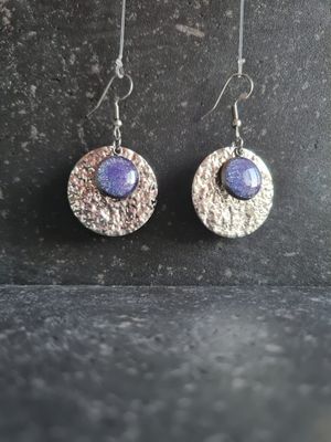 Cosmic Twilight oorbellen - Rond
