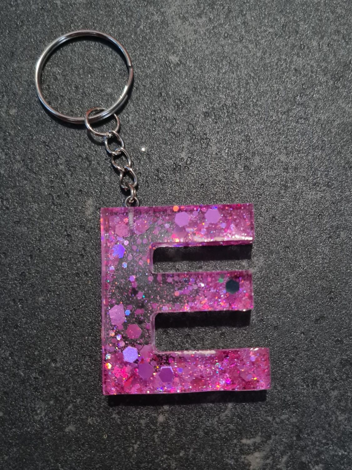 E - Pink Glitter