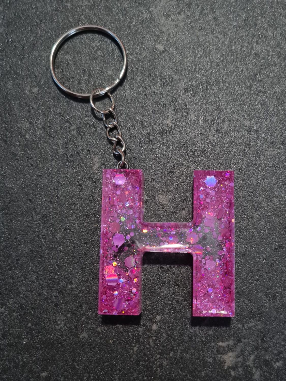 H - Pink Glitter