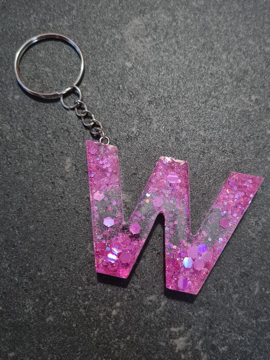 W - Pink Glitter