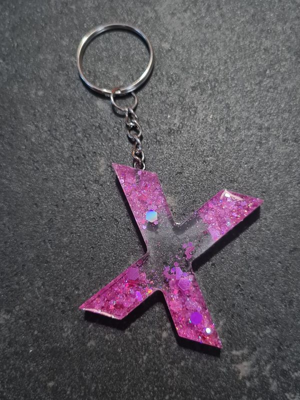 X - Pink Glitter