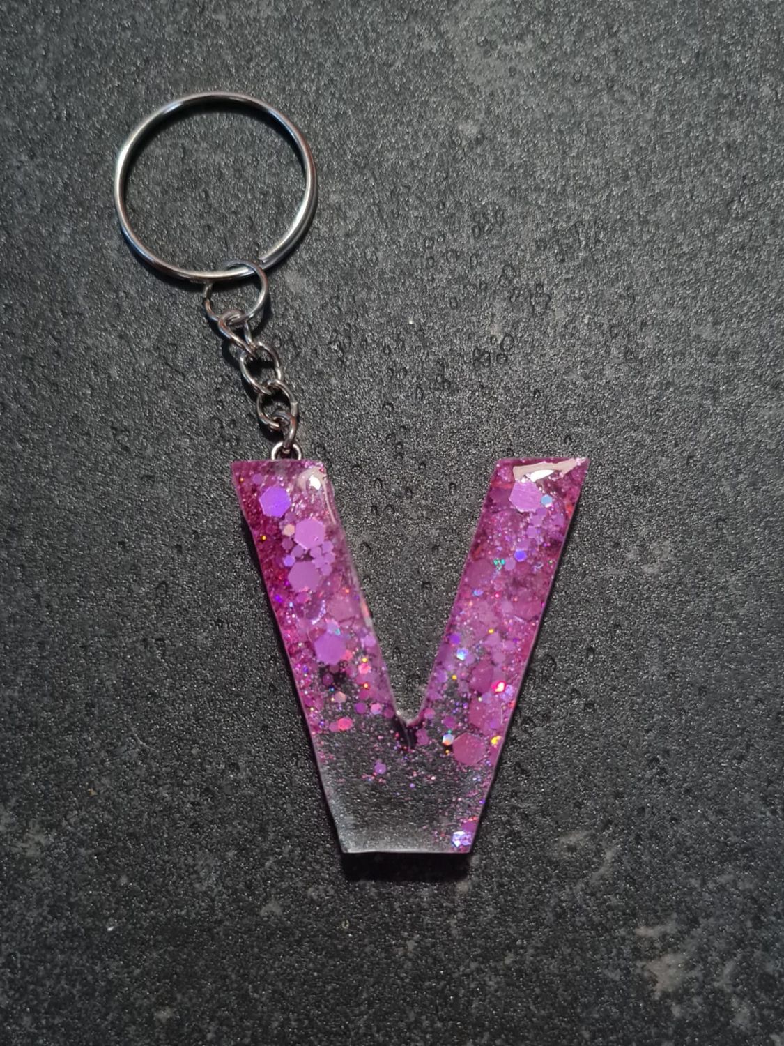V - Pink Glitter