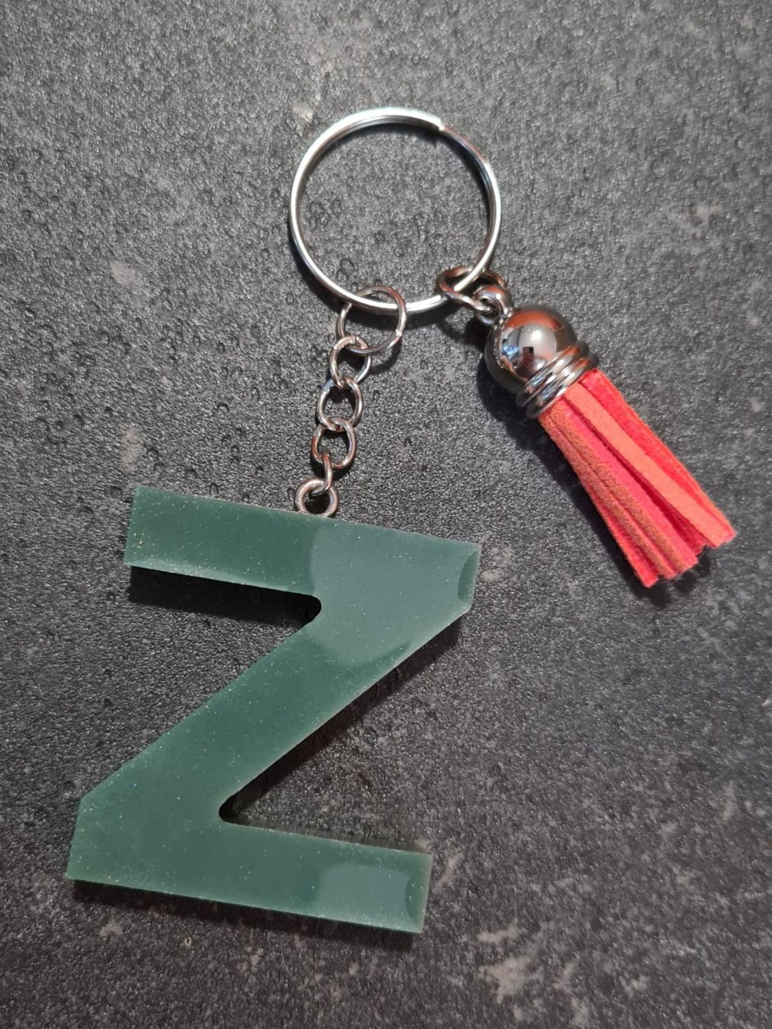 Z - Green &amp; Orange Marble
