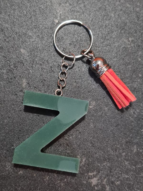 Z - Green &amp; Orange Marble
