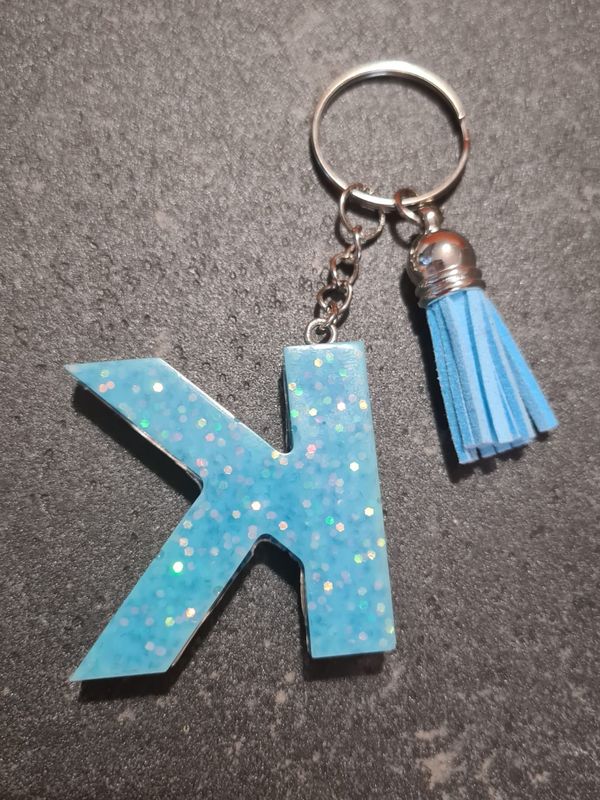 K - Blue Glitter