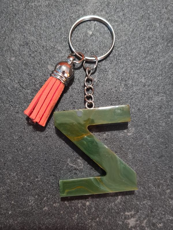 Z - Green &amp; Orange Marble