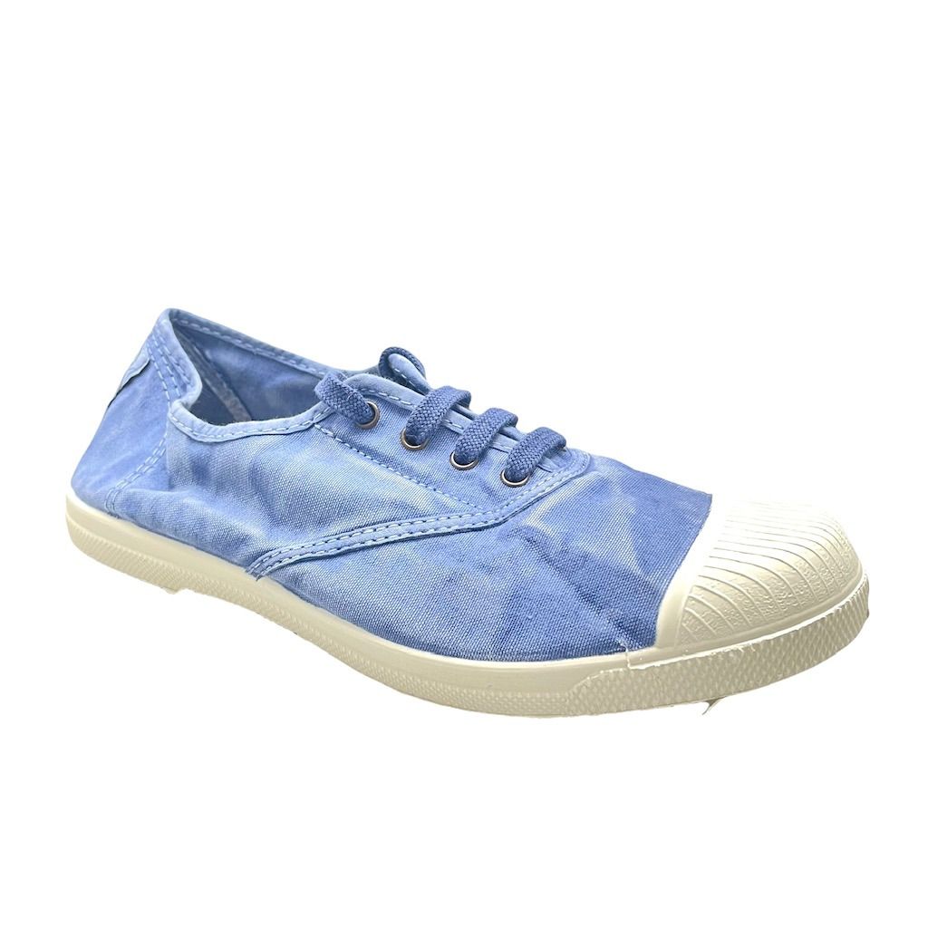 NATURAL WORLD ECO scarpa in cotone blue  jeans 102E 690 celeste Old Lavanda