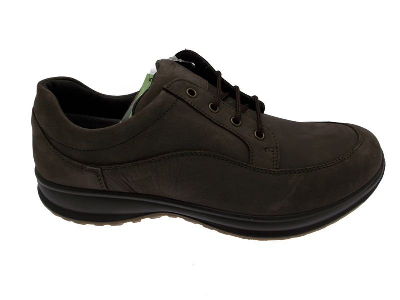 LOREN G0285 nabuk marrone lacci scarpa uomo ortopedica