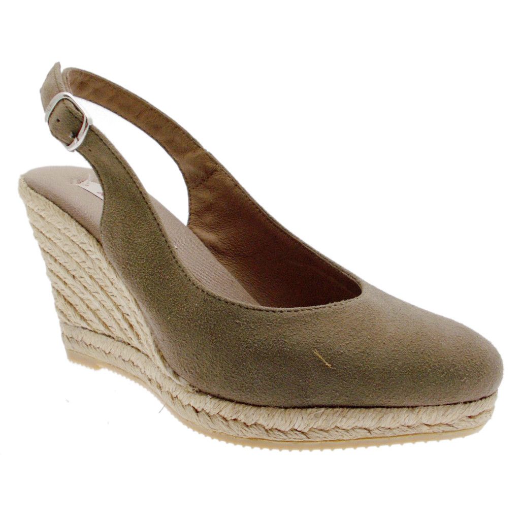Toni Pons sandalo camoscio taupe tortora  BEIRUT SLING BACK