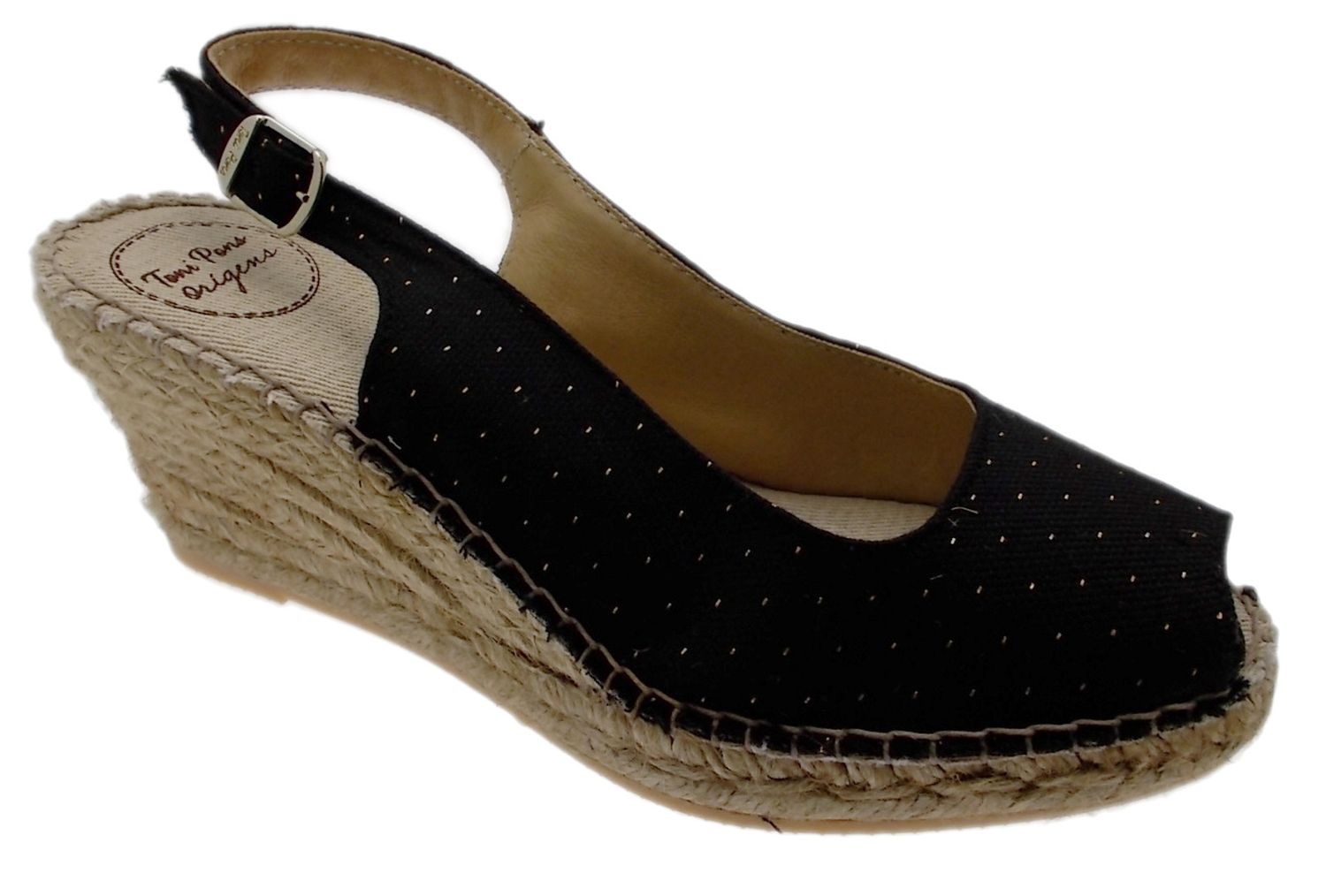 Toni Pons sandalo  corda pois nero  COIMBRA espadrillas