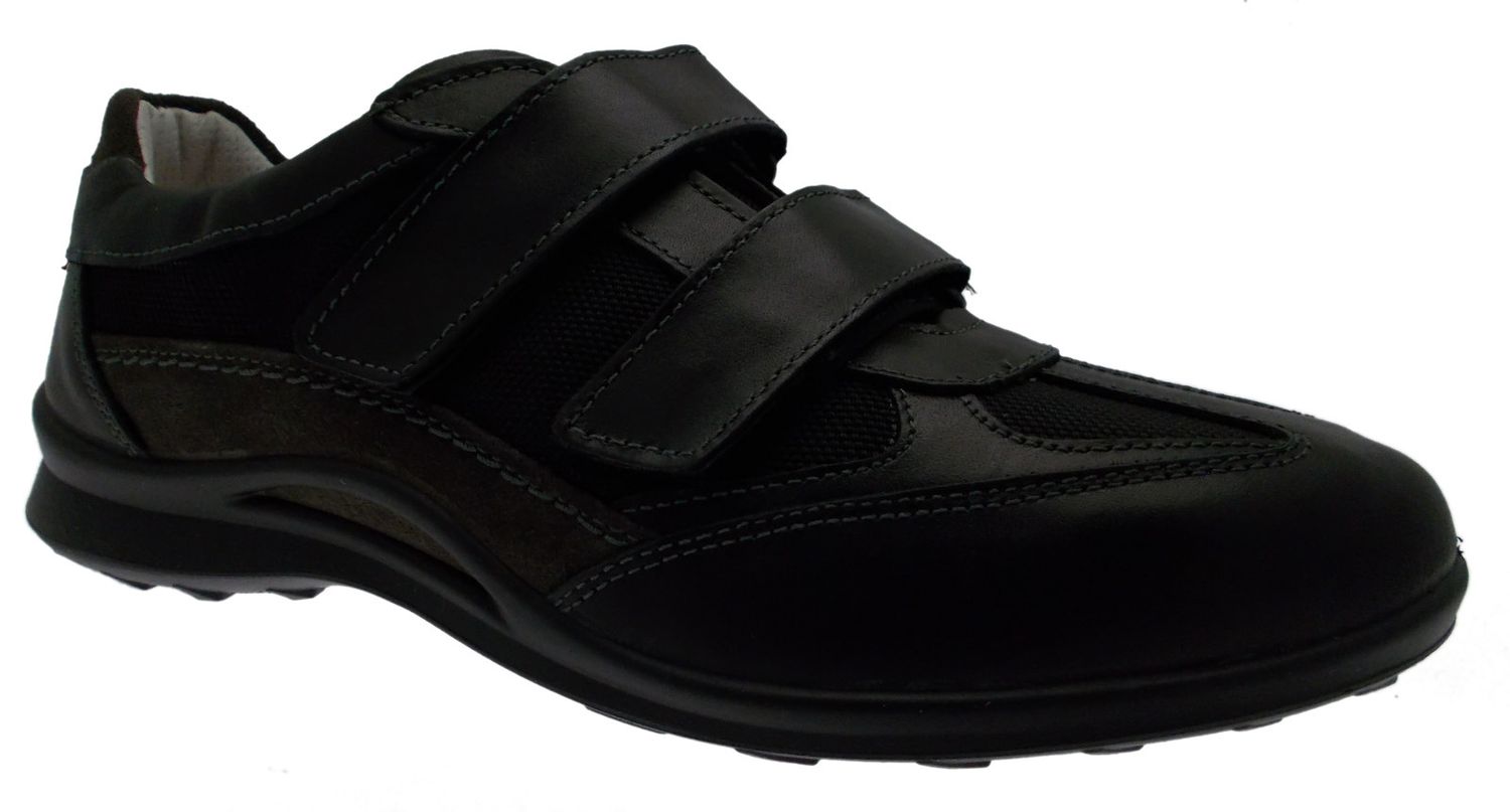 LOREN G0250 pelle Goretex nero sneaker scarpa uomo ortopedica