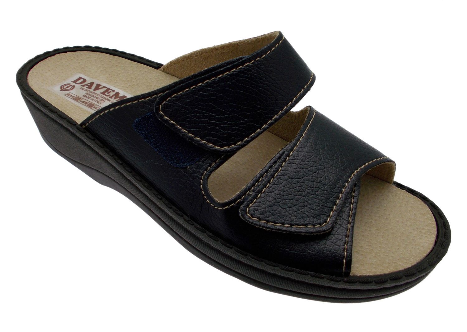 Davema 198 ciabatta blu regolabile sottopiede estraibile ortopedica