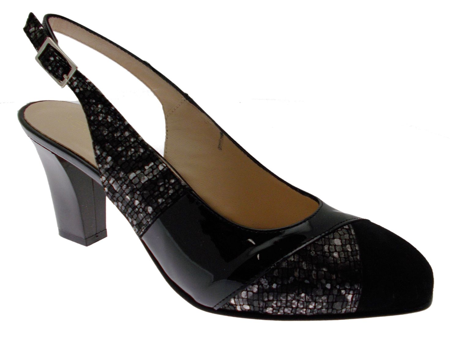 SOFFICE SOGNO 8061 scarpa sandalo   nero multicolor cuoio