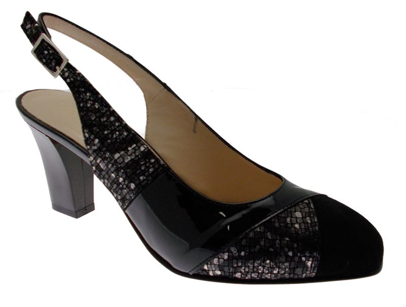 SOFFICE SOGNO 8061 scarpa sandalo   nero multicolor cuoio